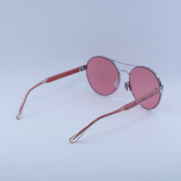 🕶️ New Jimmy Choo YANN/S 010 UR Sunglasses - Shiny Palladium with Pink Frame - Picture 10 of 11